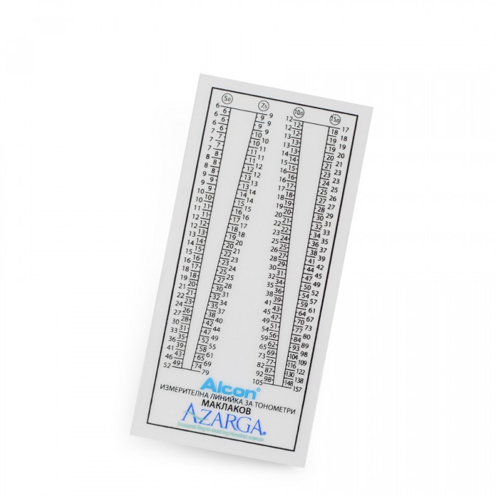 Tonometers ruler